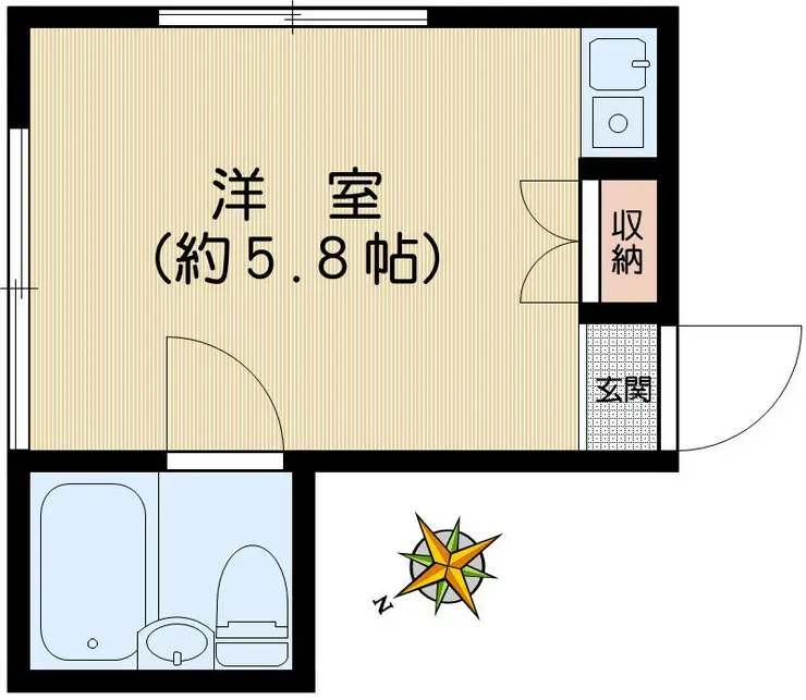 サンテラス茗荷谷 1階階 間取り