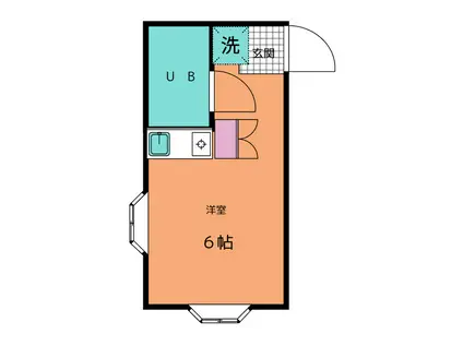 オレンジハウス綱島(ワンルーム/3階)の間取り写真