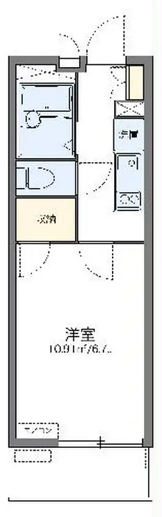 レオパレスブリロ上戸田 3階階 間取り