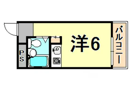 ハイム天道(ワンルーム/1階)の間取り写真