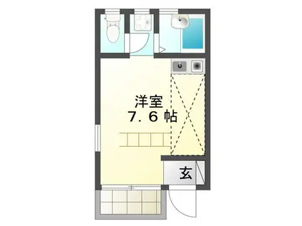 コーポ136(ワンルーム/2階)の間取り写真