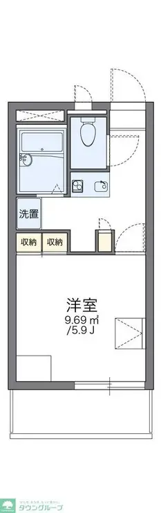 レオパレスシャングリラ湘南 3階階 間取り