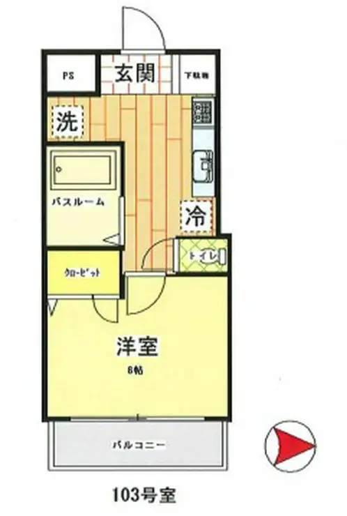 ADレジデンス小手指 1階階 間取り