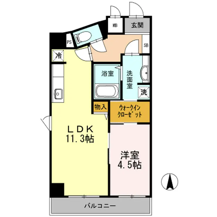 セレース川崎大師 2階階 間取り