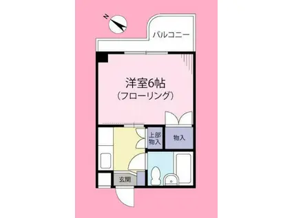 ベルアベニュー町田(1K/4階)の間取り写真