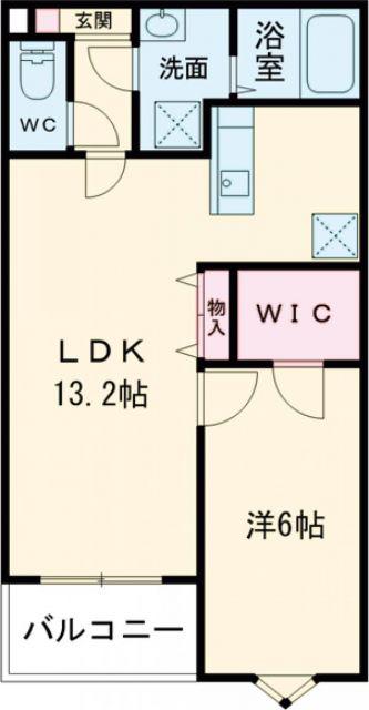 ジーメゾン石津町東プリシエ(1LDK/1階)の間取り写真