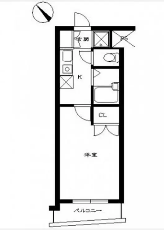 スカイコート九段下 4階階 間取り