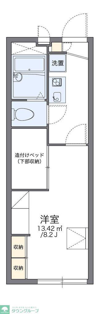 レオパレス白山II(1K/2階)の間取り写真
