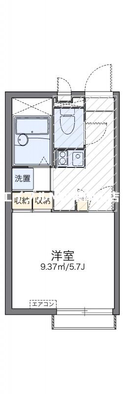 レオパレス椿(1K/2階)の間取り写真
