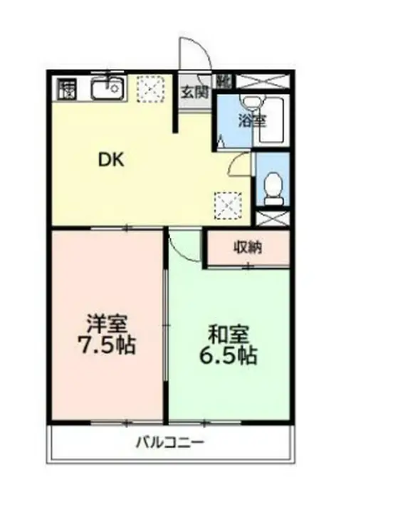 サンライズ百合丘 3階階 間取り