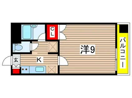 ベルメゾン松波(1K/5階)の間取り写真
