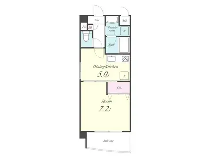 ヴィラフェリーチェ(1DK/2階)の間取り写真