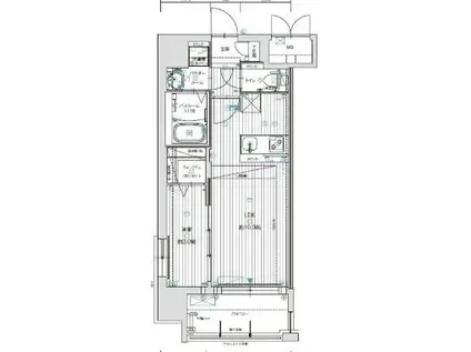 グランフォーレ博多駅プレミア(1LDK/6階)の間取り写真