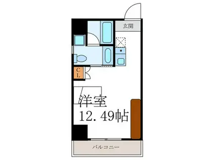BEL PALAZZO今出川(ワンルーム/3階)の間取り写真