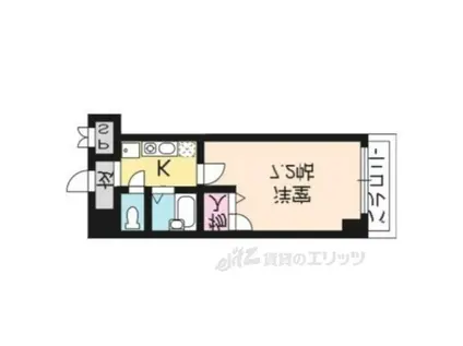 フォルトゥーナ四条(1K/7階)の間取り写真