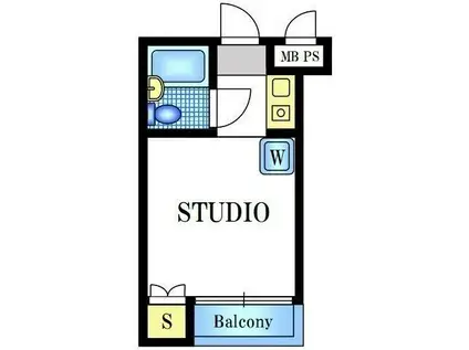 シティプラザ若林(ワンルーム/3階)の間取り写真