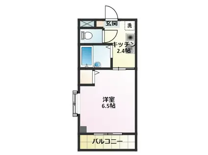 BE WITH YOUビーウィズユー(1K/2階)の間取り写真