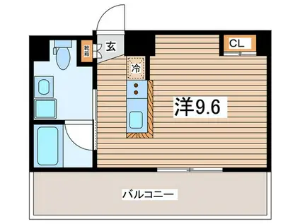 SPATIE OKURAYAMA(ワンルーム/4階)の間取り写真