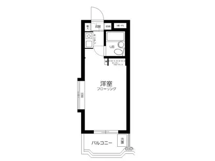 アートイン 杉並(1K/2階)の間取り写真