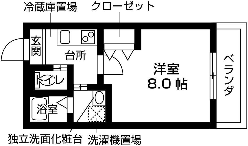NAGEOIRE堺市中区土師町計画(ワンルーム/3階)の間取り写真