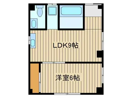 武内ビル(1LDK/1階)の間取り写真