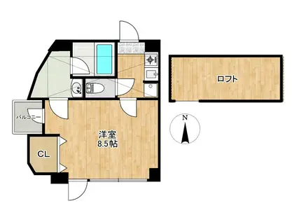 THE GRAMATAN COURT(1K/5階)の間取り写真