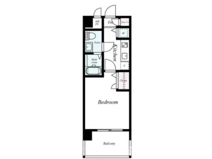 ピュアドームヴィサージュ西公園(1K/9階)の間取り写真