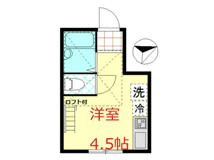 コンフォ―ルブラン南蒲田(ワンルーム/1階)の間取り写真