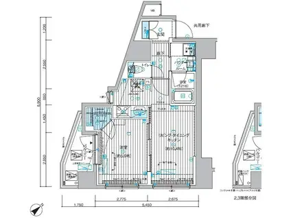 メインステージ押上V(1LDK/2階)の間取り写真