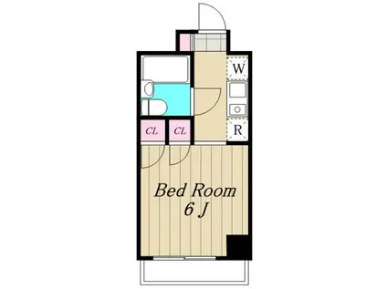 スカイコート世田谷第4(ワンルーム/3階)の間取り写真