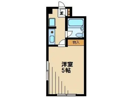 ピアひばりヶ丘(1K/2階)の間取り写真