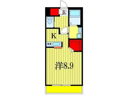 ラ エスコンディダ(1K/1階)の間取り写真