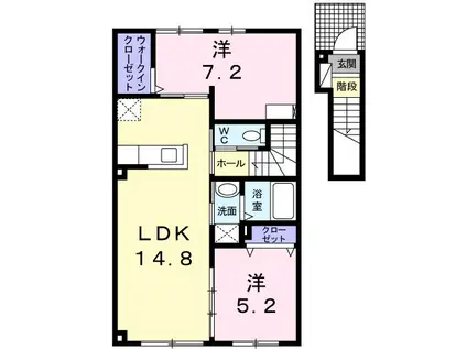 グレイス(2LDK/2階)の間取り写真