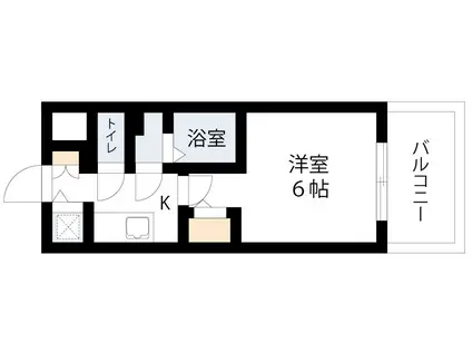 エスリードレジデンス梅田デュオ(1K/4階)の間取り写真