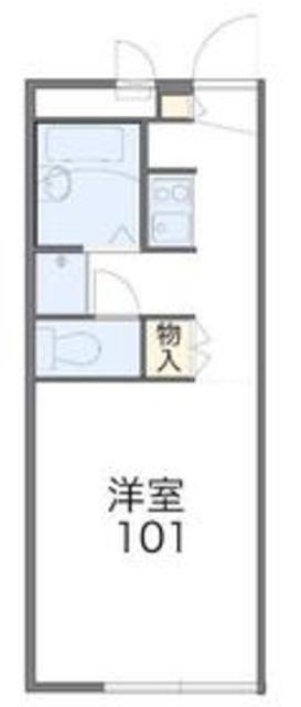 レオパレスK T(1K/3階)の間取り写真
