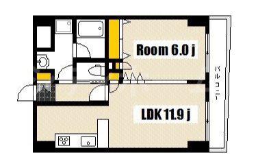 KOLME上幟(1LDK/3階)の間取り写真