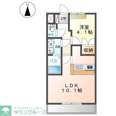 プロニティピア09(1LDK/2階)の間取り写真