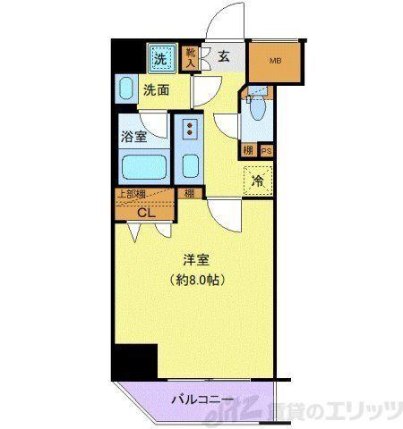 クレヴィスタ亀戸IV(1K/10階)の間取り写真