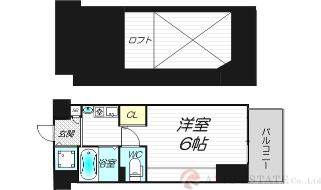 エステムコート新大阪IIIステーションプラザ(1K/10階)の間取り写真