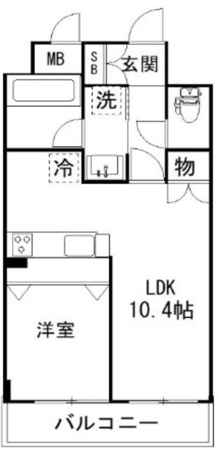 PRESCELTO弐番館(1LDK/1階)の間取り写真