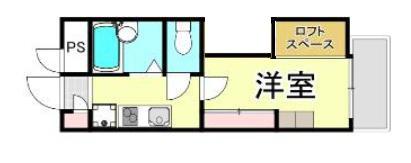 レオパレスル・コントワールII(1K/2階)の間取り写真