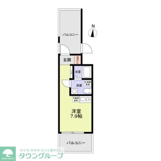 REIGRANDE ASAKUSA(ワンルーム/5階)の間取り写真