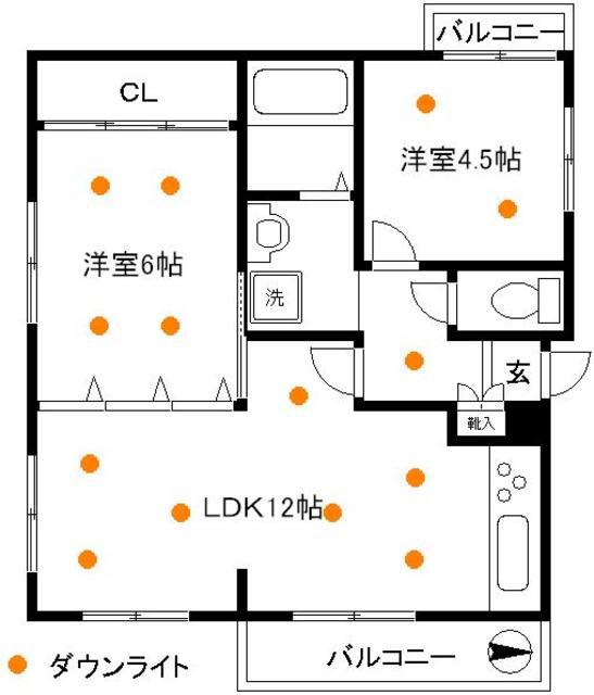 第2 サニーマンション(2LDK/2階)の間取り写真