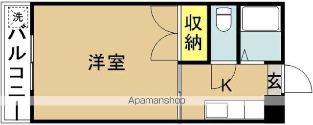 ステーションハイム(ワンルーム/4階)の間取り写真
