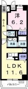 いちご館II(1LDK/3階)の間取り写真