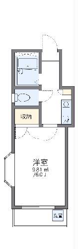 レオパレス沖野上PART2(1K/2階)の間取り写真