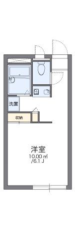 レオパレス曄翠館(1K/2階)の間取り写真