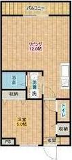 鹿谷の杜(1LDK/4階)の間取り写真