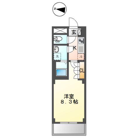 SUNGARDEN ーサンガーデンー(1K/1階)の間取り写真