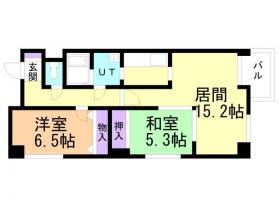 ビビールエスパシオ(2LDK/4階)の間取り写真